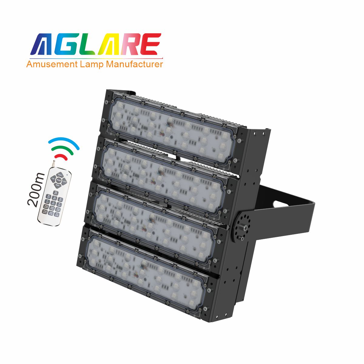 200W RGB彩色投光灯,变色户外射灯带遥？？？仄