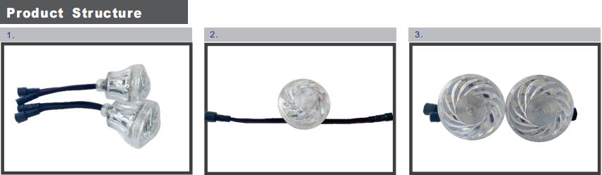 LED全彩点光源  DMX512点光源像素灯适合游乐场用_asiagame集团
