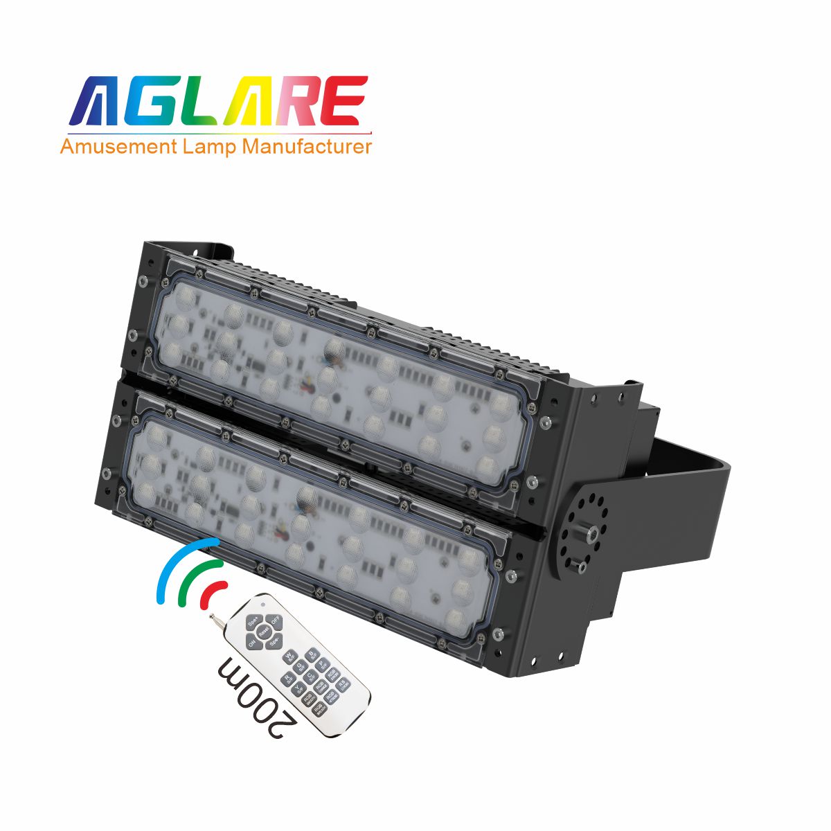 100W LED彩色泛光灯 RGB投光灯带遥？？？仄
