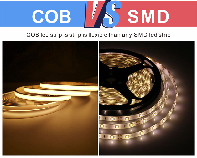 COB灯带黄色 480珠超亮自粘24V低压led柔性灯条_asiagame集团