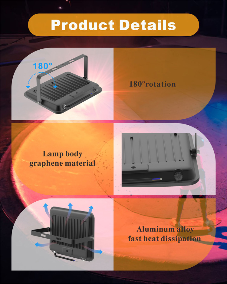 RGBW投光灯50W 超薄 LED彩色泛光灯RGB景观灯_asiagame集团